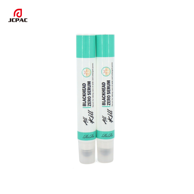 D19mm Empty Soft Tube With Stainless Steel 15g Roller Ball Plastic Tube For Deep Pore Cleanser