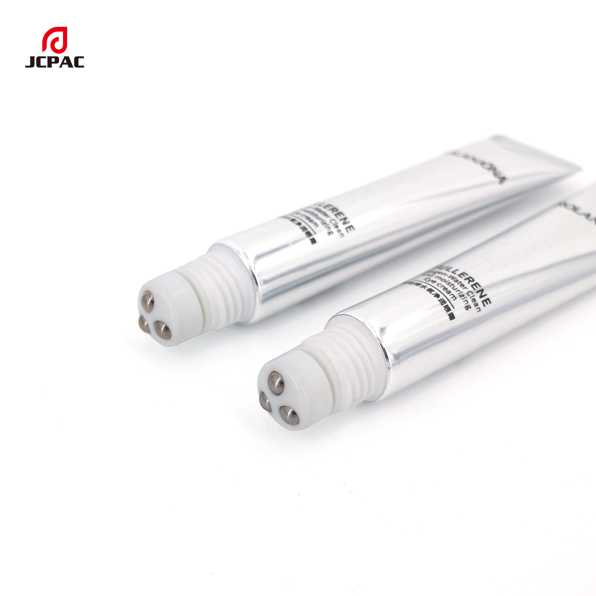 D19mm Roller Ball Tube For Eye Massage Serum 20ml Empty High Light Aluminum Plastic Tube With 3 Roller Ball