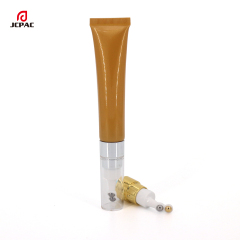 D22mm Cosmetic Airless Pump Plastic Tube 30ml Eye Cream Tube With Double Roller Ball