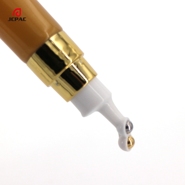D22mm Cosmetic Airless Pump Plastic Tube 30ml Eye Cream Tube With Double Roller Ball