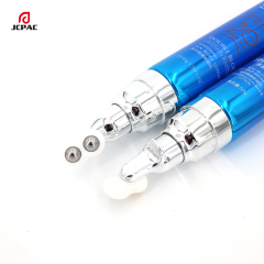 D30mm Cosmetic Airless Pump Aluminum Plastic Tube 30ml Facial Cream Tube With Massage Roller Ball