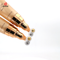D30mm Cosmetic Airless Pump Plastic Tube 30ml Facial Moisturizing Essence Tube With Double Roller Ball