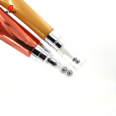 D30mm Cosmetic Airless Pump Plastic Tube 30ml Facial Moisturizing Essence Tube With Double Roller Ball