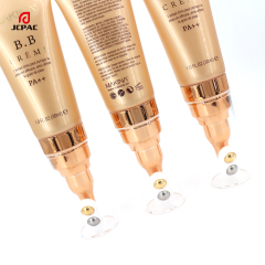 D30mm Cosmetic Airless Pump Plastic Tube 30ml Facial Moisturizing Essence Tube With Double Roller Ball