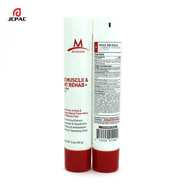 Round 100ml Cosmetic Lotion Tube with Roller Ball Applicators Deodorant Tube Package