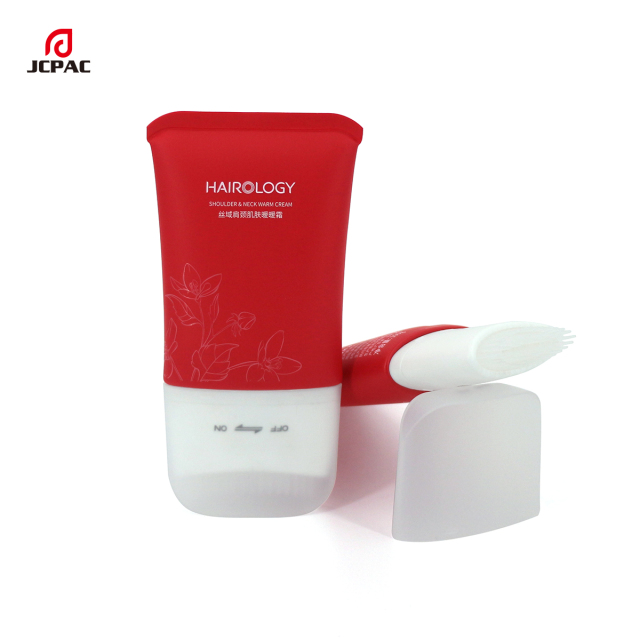 Super Flat Plastic Tube For Hair Conditioner 120ml Empty Soft Tube With Hair Brush