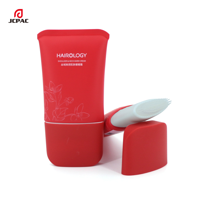 Super Flat Plastic Tube For Hair Conditioner 120ml Empty Soft Tube With Hair Brush