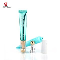 10ml 15ml High Quality Wholesale Plastic Massage Head Eye Cream Lip Cream Tube Customized Color with Ball Massage Applicator