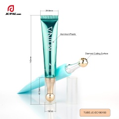 10ml 15ml High Quality Wholesale Plastic Massage Head Eye Cream Lip Cream Tube Customized Color with Ball Massage Applicator