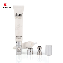 20ml Empty Eye Cream Applicator Tube Cosmetic Eye Cream Tube Packaging With Zinc Alloy Metal Applicator Tip