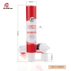 25mm Diameter 30ml Cosmetic Tube Packaging Hot Stamping Serum Cream PE Cosmetic Tube Packaging Offset Printing Customizable Skin Care Tube