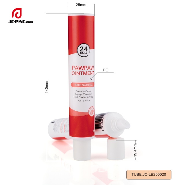 25mm Diameter 30ml Cosmetic Tube Packaging Hot Stamping Serum Cream PE Cosmetic Tube Packaging Offset Printing Customizable Skin Care Tube