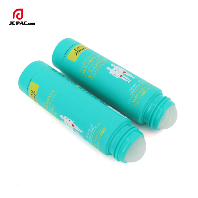 50ml Plastic Ball Roll On Anti-Chafing Protection Lotion Tube With Ball Roller Deodorant Container