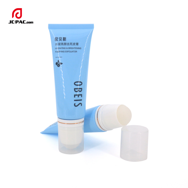 120ml Plastic Ball Roll On Underarm Plastic Cosmetic Tube With On/Off Ball Roller Deodorant Container
