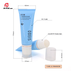 120ml Plastic Ball Roll On Underarm Plastic Cosmetic Tube With On/Off Ball Roller Deodorant Container