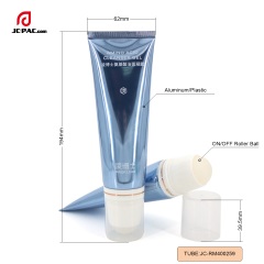 Empty Plastic Ball Roll On Underarm Aluminum Plastic Tube With On/Off Ball Roller Deodorant Container