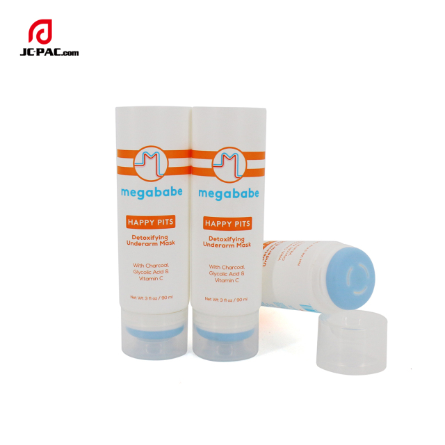 Customizable Empty Deodorant Tube Cosmetic Packaging Rubber Head Applicator Container For Hair Emoving Cream Sunscreen Cream
