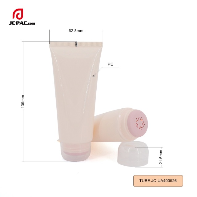 100ml 120ml PE  Plastic Tube Deodorization Container Tube With Body Care Packaging