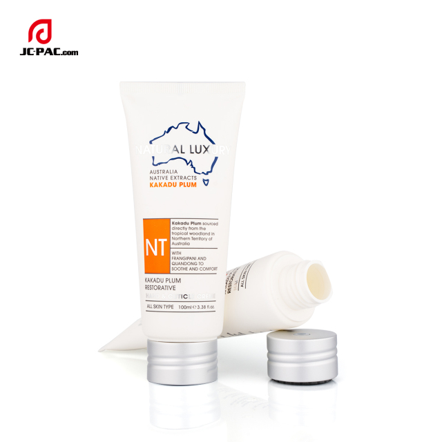 100gr Easy Open Cap Tube Cosmetic Plastic Center Dispense Tube Packaging Sunscreen Lotion