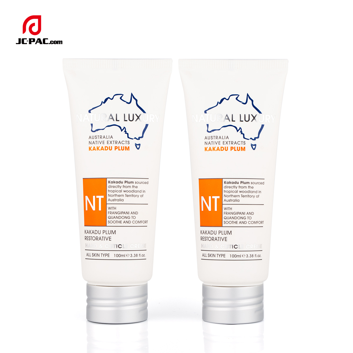 100gr Easy Open Cap Tube Cosmetic Plastic Center Dispense Tube Packaging Sunscreen Lotion