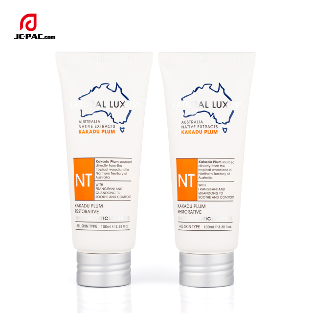 100gr Easy Open Cap Tube Cosmetic Plastic Center Dispense Tube Packaging Sunscreen Lotion