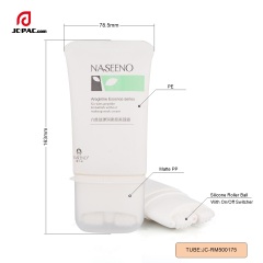 120ml Neck Cream Tube With Silicone Roller Ball On/Off Switcher Massage Lotion Squeeze Tube With Roller Ball Applicator