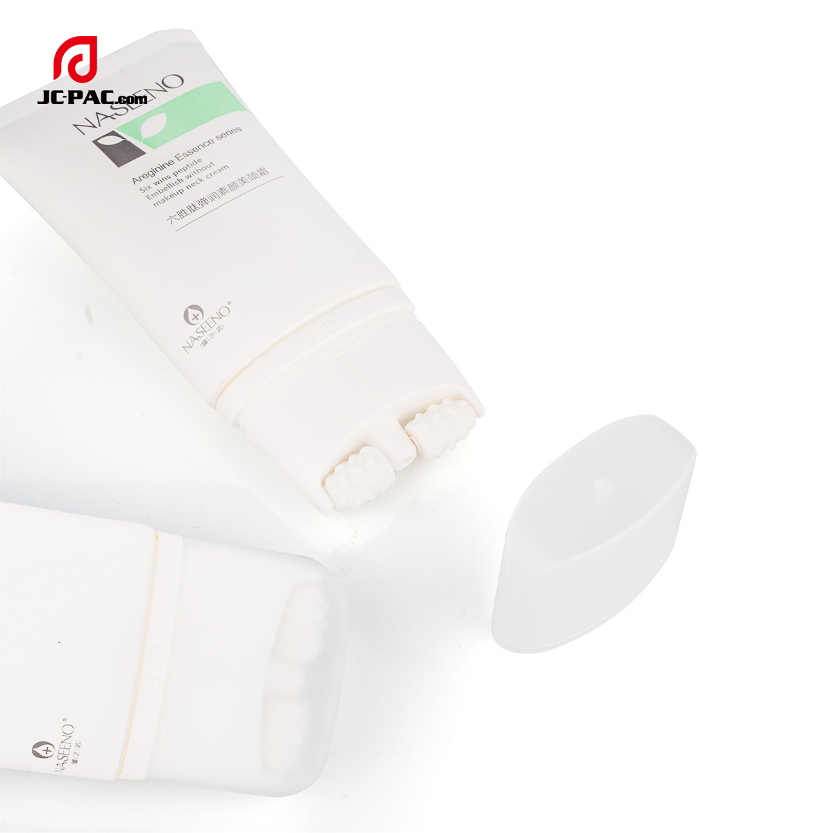 120ml Neck Cream Tube With Silicone Roller Ball On/Off Switcher Massage Lotion Squeeze Tube With Roller Ball Applicator
