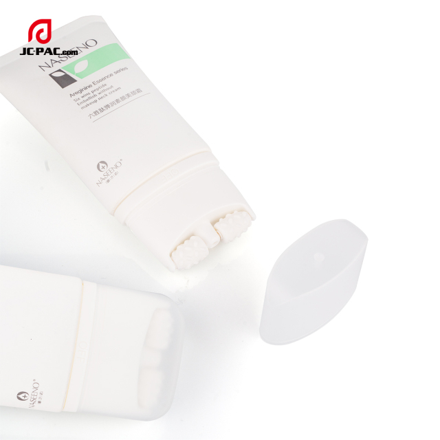 120ml Neck Cream Tube With Silicone Roller Ball On/Off Switcher Massage Lotion Squeeze Tube With Roller Ball Applicator