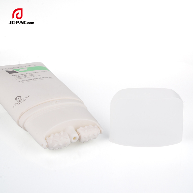 120ml Neck Cream Tube With Silicone Roller Ball On/Off Switcher Massage Lotion Squeeze Tube With Roller Ball Applicator