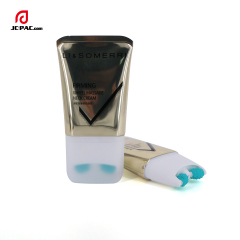 High Glossy Aluminum Plastic Tube With Roller Ball  Silicone Roller Ball On Firming Wheel Massage Neck Cream Tube