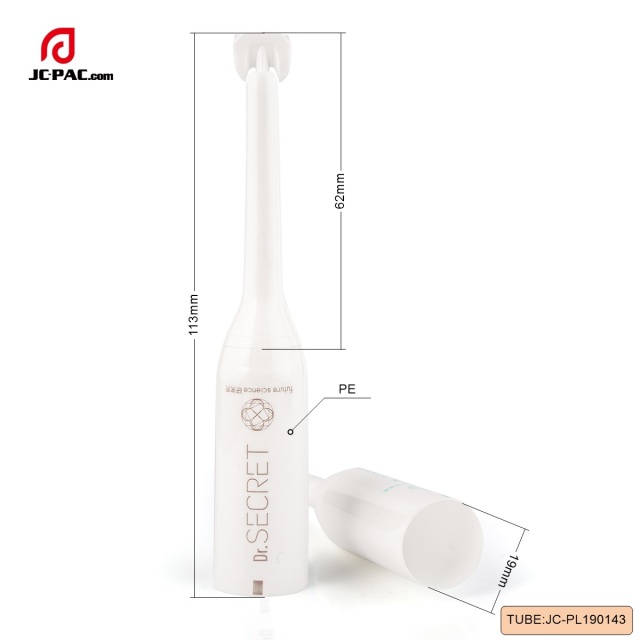 D19mm Round 5ml 10ml Super Long Nozzle Pharmaceutical Use PE Tube Squeezable Plastic Tube Vaginal Gel Tube