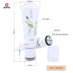 Electric Vibration Stainless Steel Roller Soft Tube For Body Massage Lotion Body Personal Care Skin Care Container Tube