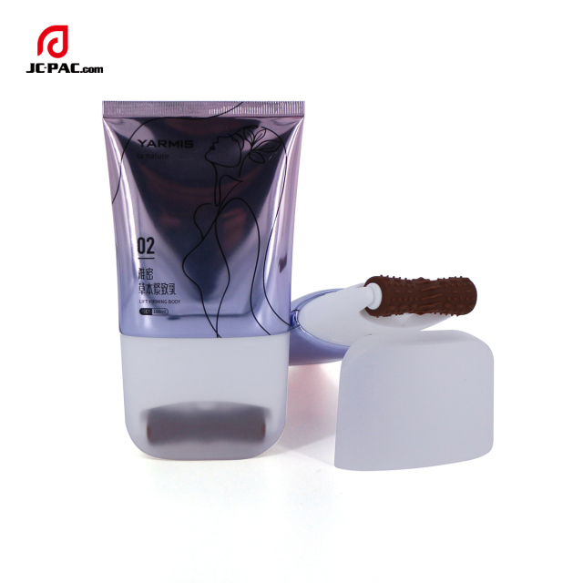 High Glossy Aluminum Plastic Tube With Roller Ball  Roller Ball On Body Massage Lotion Cream Tube