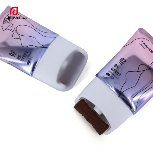 High Glossy Aluminum Plastic Tube With Roller Ball  Roller Ball On Body Massage Lotion Cream Tube