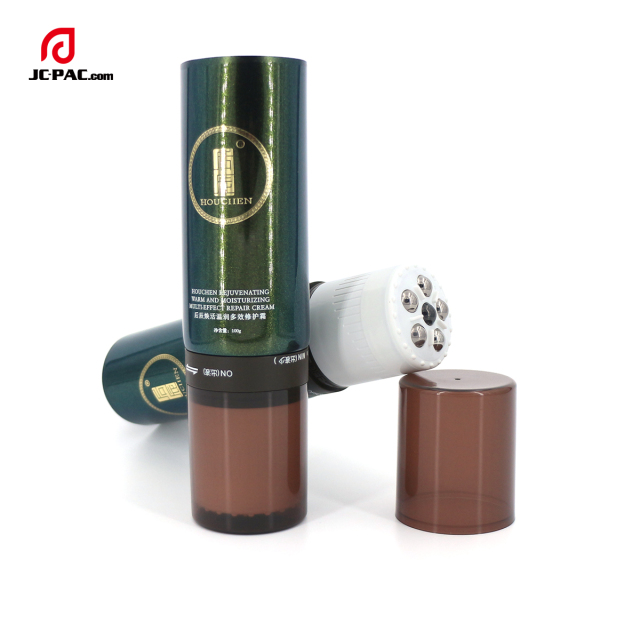 150ml Electric Vibration Stainless Steel Roller Soft Tube For Body Massage Lotion Body Personal Care Tube Firming Gel Container Tube