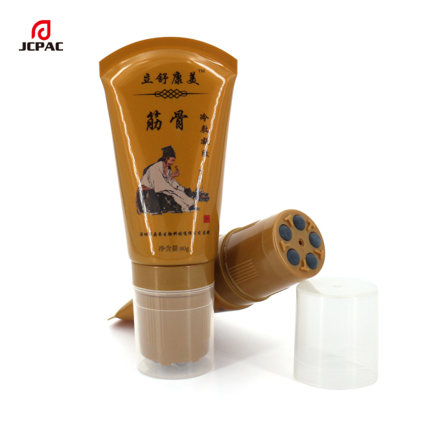 Electric Vibration Stainless Steel Roller Ball Tube For Body Massage Lotion 80g Body Care Skin With Soothing Massage Tube