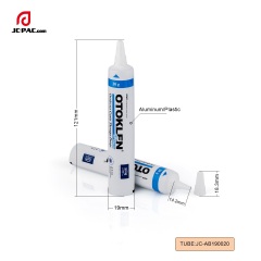 19mm Diameter Aluminum Plastic Tube for Ointment Packaging with Nozzle Tip Medical Emulsifiable Paste Laminated Packaging Tube