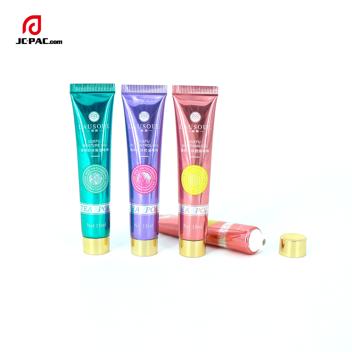 19mm Diameter Aluminum Plastic Tube Oil Control Gel Moisturize Cream Packaging 10ml 15ml Laminated Cosmetics Tube