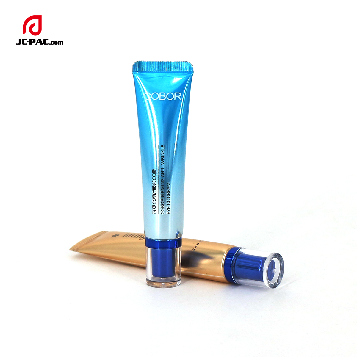 19mm Diameter Aluminum Plastic Tube Eye CC Cream Lifting Cream Packaging 10ml 15ml Laminated Cosmetics Tube with Acrylic Cap