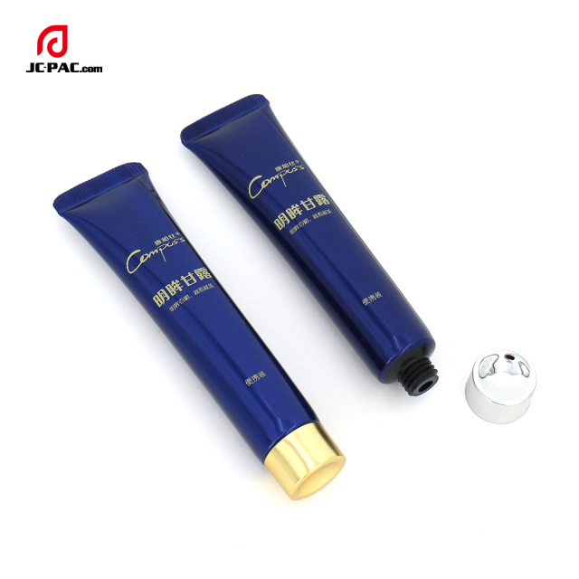 19mm Diameter Aluminum Plastic Blue ABL Tube Aluminum Barrier Laminated Tube With Screw Cap Cosmetic Container For Face Cream Packaging