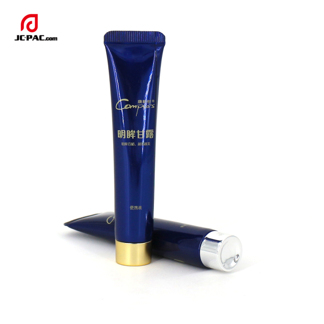 19mm Diameter Aluminum Plastic Blue ABL Tube Aluminum Barrier Laminated Tube With Screw Cap Cosmetic Container For Face Cream Packaging