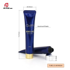 19mm Diameter Aluminum Plastic Blue ABL Tube Aluminum Barrier Laminated Tube With Screw Cap Cosmetic Container For Face Cream Packaging