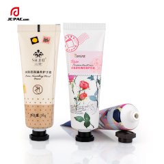 30g 40g Make Up Aluminum Plastic Collapsible Tubes With Black Octagonal Screw on Cap Hand Cream Lotion Cosmetics Packaging Tube