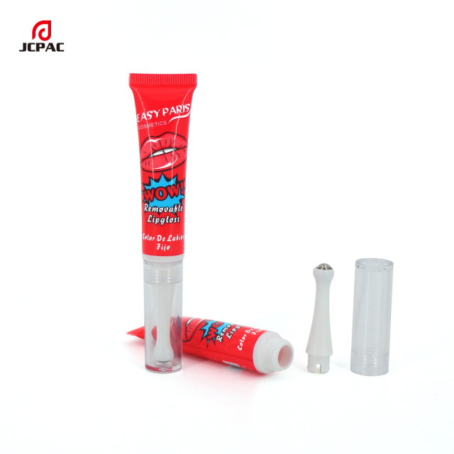 Cosmetic Plastic Tube For Hair Growth Serum 15ml 20ml Scalp Care Tube With Massage Roller Ball