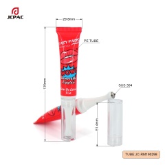 Cosmetic Plastic Tube For Hair Growth Serum 15ml 20ml Scalp Care Tube With Massage Roller Ball