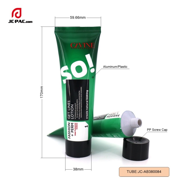 38mm Diameter Tube Get Lines Lotion Laminated Packaging 70g 80g 90g 100g Cosmetics Aluminum Plastic Cream Tube