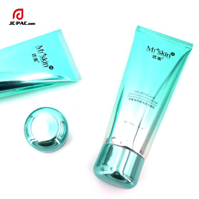 Luxury Round Aluminum ABL Laminated Tube for Empty Hand Cream and Facial Cleanser Cosmetic Packaging with Metalized Cap
