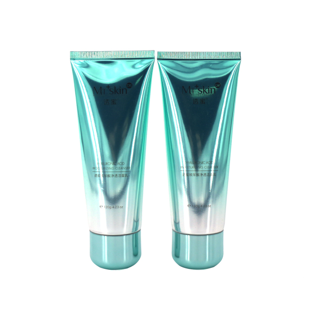 Luxury Round Aluminum ABL Laminated Tube for Empty Hand Cream and Facial Cleanser Cosmetic Packaging with Metalized Cap