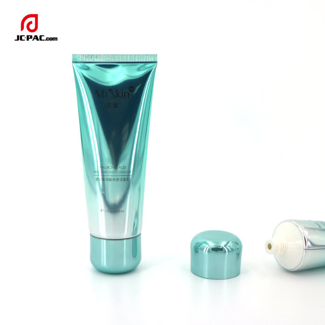 Luxury Round Aluminum ABL Laminated Tube for Empty Hand Cream and Facial Cleanser Cosmetic Packaging with Metalized Cap