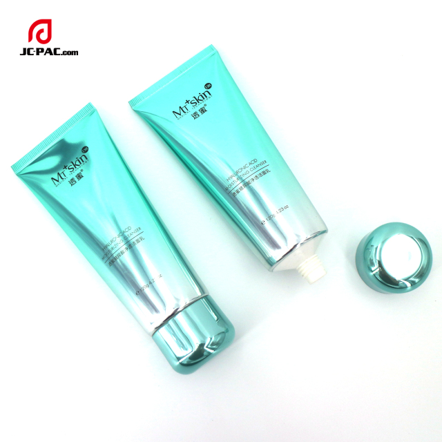 Luxury Round Aluminum ABL Laminated Tube for Empty Hand Cream and Facial Cleanser Cosmetic Packaging with Metalized Cap